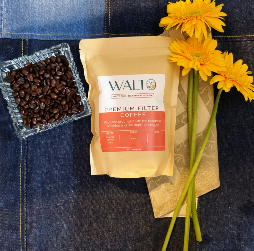 WALTO Chic – Robusta & Chicory Blend (Beans & Powder)